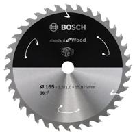 Bosch Accessories PRO Wood cordless 2608837686 Hardmetaal-cirkelzaagblad 165 x 20 mm Aantal tanden: 36 1 stuk(s) - thumbnail