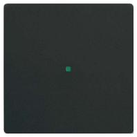 Busch-Jaeger 2CKA006220A0498 Afdekking 1-voudig free@home Diepzwart (RAL 9005), Zwart 1 stuk(s) - thumbnail