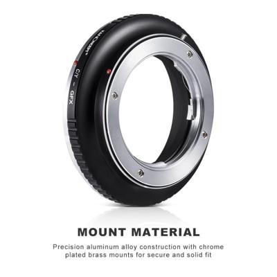 K&F Concept lensadapter Contax Yashica naar Fujifilm GFX medium format camera