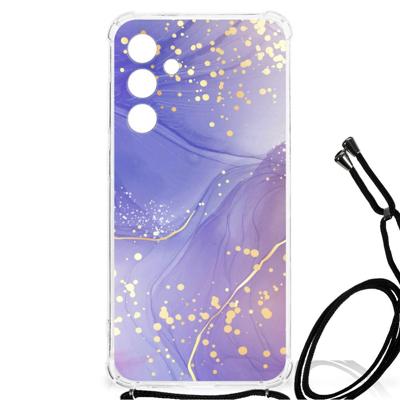 Back Cover voor Samsung Galaxy A55 Watercolor Paars Back Cover voor Samsung Galaxy A55 Watercolor Paars