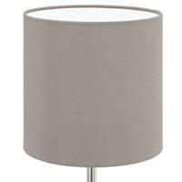 Eglo TafellampPasteri 40cm taupe met mat chroom - 31595 - thumbnail