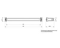 Schneider Electric Sonstiger Steckverbinder PrismaSeT-G, DIN-rail, 48 module-eenheden, breedte = 600 mm 1 stuk(s) - thumbnail