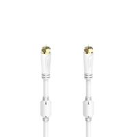 Hama SAT Aansluitkabel F Connector - F Connector Verguld 500 cm Wit - thumbnail