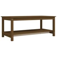 Salontafel 110x55x45 cm massief grenenhout honingbruin - thumbnail
