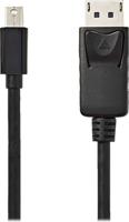 Mini-DisplayPort - DisplayPort-kabel | Mini-DisplayPort male - DisplayPort male | 2,0 m | Zwart - thumbnail