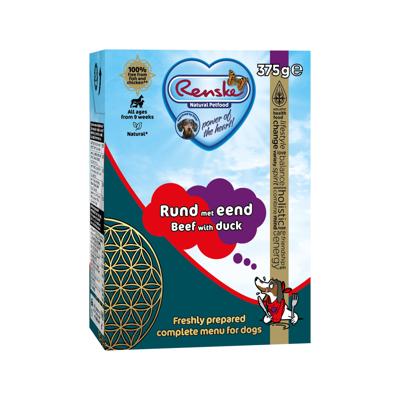 Renske vers hondenvoer rund met eend 375 gram