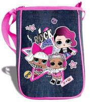 L.O.L. Surprise! schoudertasje meisjes 25 x 18 cm roze/jeansblauw - thumbnail