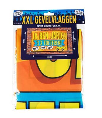 Gevelvlag Verjaardag 3x toeteren