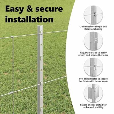 VidaXL Hek met paal zilver 0,8 x 50 m staal