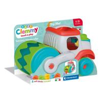 Clementoni baby soft clemmy stoomwals voertuig met blokken, 9dlg. - thumbnail