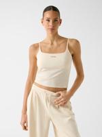 Guess Ribgebreide Top Dames Beige - Maat S - Kleur: Beige | Soccerfanshop - thumbnail