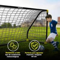 Opvouwbare Doelpalen Ociotrends 180 x 91 x 120 cm Zwart (Zwart) - thumbnail