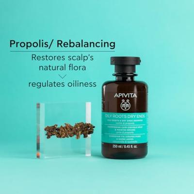 Apivita Hair Care Shampoo Oily Roots & Dry Ends Shampoo 250ml
