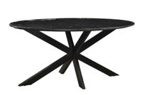 Marble Oval Spider Black 180cm-12741 - thumbnail