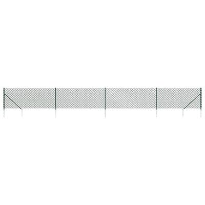 Gaashek met grondankers 0,8x10 m groen
