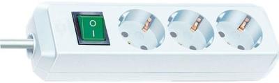 Brennenstuhl 1152320015 Eco-Line PDU Stekkerdoos 3 Sockets met Schakelaar Wit - 1,5 meter