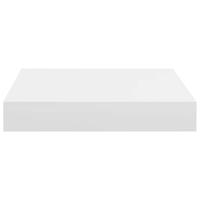 Wandschappen zwevend 2 st 23x23,5x3,8 cm MDF wit - thumbnail