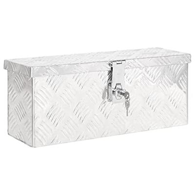 VidaXL Opbergbox 50x15x20,5 cm aluminium zilverkleurig VidaXL Opbergbox 50x15x20,5 cm aluminium zilverkleurig