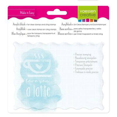 Vaessen Creative • acryl stempelblok 16x12x0,8cm