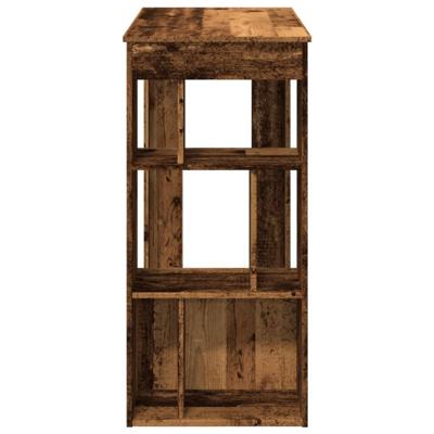 Bartafel met rekken 102x50x103,5 cm bewerkt hout oud houtkleur