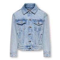 Kids ONLY zomer spijkerjas meisjes - oversized fit - licht blauw denim - Kogbelieve - thumbnail