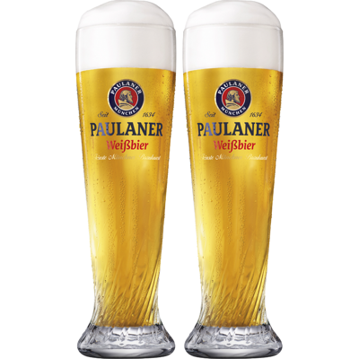 Paulaner Bierglazen Weizen - 500 ml - 2 stuks