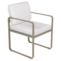 Fermob Bellevie dining armchair tuinstoel Nutmeg - Off-White - thumbnail
