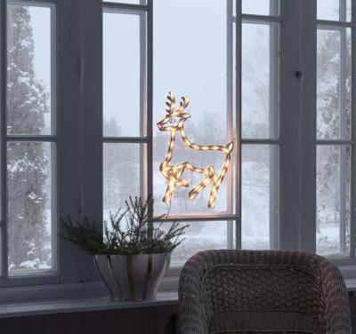 Konstsmide 2174-010 LED-raamhanger Rendier Warmwit LED Wit Energielabel: G (A - G) Schakelaar