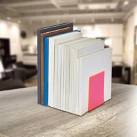 Boekensteun maul 10x10x13cm acryl neon rood - thumbnail