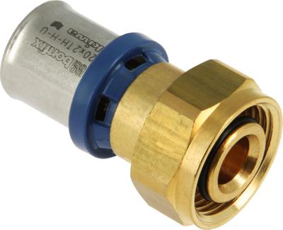 Bonfix Perskoppeling - 2x Alu-pers 1x Euroconus - 2-delige koppeling - 3/4 x 20mm