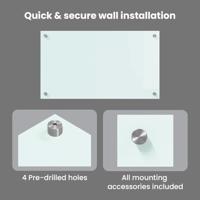 VidaXL Keuken achterwand 2 pcs wit 70 x 40 cm gehard glas - thumbnail