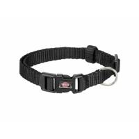 TRIXIE HALSBAND HOND PREMIUM ZWART 22-35X1 CM - thumbnail