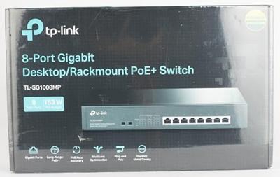 TP-LINK TL-SG1008MP Netwerk switch 8 poorten PoE-functie TP-LINK TL-SG1008MP Netwerk switch 8 poorten PoE-functie