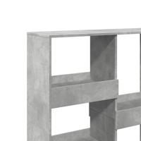 Boekenkast 100x33x135 cm bewerkt hout betongrijs - thumbnail