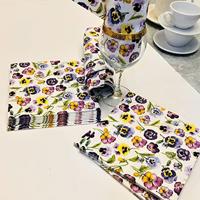 Ambiente servetten 33x33 cm pansy all over voorjaar lente - thumbnail