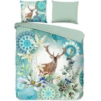 HIP Dekbedovertrek "mandala&apos;s, bloemen en een hert" - Multi - (240x200/220 cm) - Katoen Satijn - thumbnail