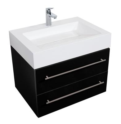 Saniclear Design badmeubel 70cm zwart Saniclear Design badmeubel 70cm zwart