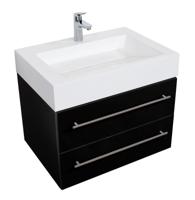 Saniclear Design badmeubel 70cm zwart - thumbnail