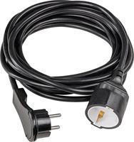 AS Schwabe 50522 Stroom Verlengkabel Zwart 5 m H05VV-F 3G 1,5 mm² - thumbnail