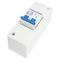 Haba Zekeringkast 2-Module met Dubbelpolige Zekeringautomaat 10A - thumbnail