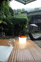 Lutec Table Cube LED-Solarlamp (oranje) - thumbnail