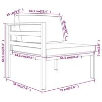 10-delige Loungeset met kussens aluminium antracietkleurig - thumbnail