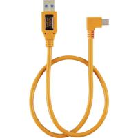 Tether Tools TET-CU51RT02-ORG USB-kabel USB 3.0 USB-mini-B stekker, USB-A stekker 0.50 m Oranje Kleurcodering - thumbnail