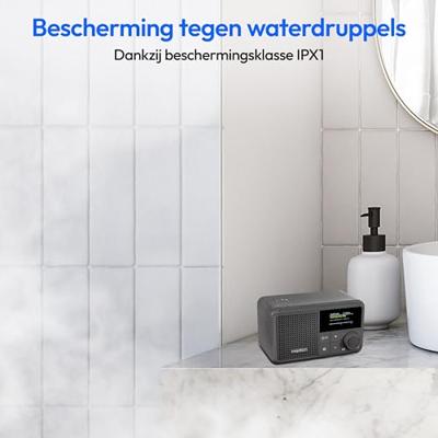 Mini Radio - MEDION - DAB/FM - Mono 2W RMS - Grijs