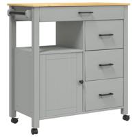 Keukentrolley MONZA 84x40x90 cm massief grenenhout - thumbnail