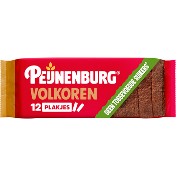 Peijnenburg ontbijtkoek volkoren zonder toegevoegde suikers gesneden 12 plakjes bij Jumbo Peijnenburg ontbijtkoek volkoren zonder toegevoegde suikers gesneden 12 plakjes bij Jumbo