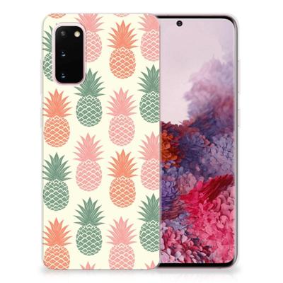 Samsung Galaxy S20 | Siliconen Case | Ananas