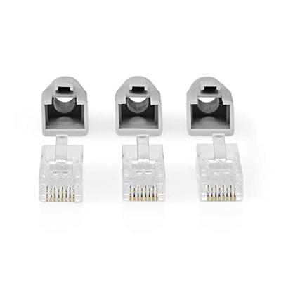 Nedis CCBW89360GY RJ45-connector voor CAT6 UTP netwerkkabel (set van 10)