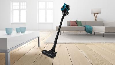 Bosch Serie 6 BBS611LAG steelstofzuiger & elektrische bezem 2-in-1 stick vacuum Batterij/Accu Droog Zakloos 0,3 l Blauw 2,5 Ah