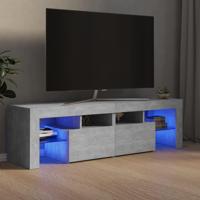 Tv-meubel met LED-verlichting 140x36,5x40 cm betongrijs - thumbnail